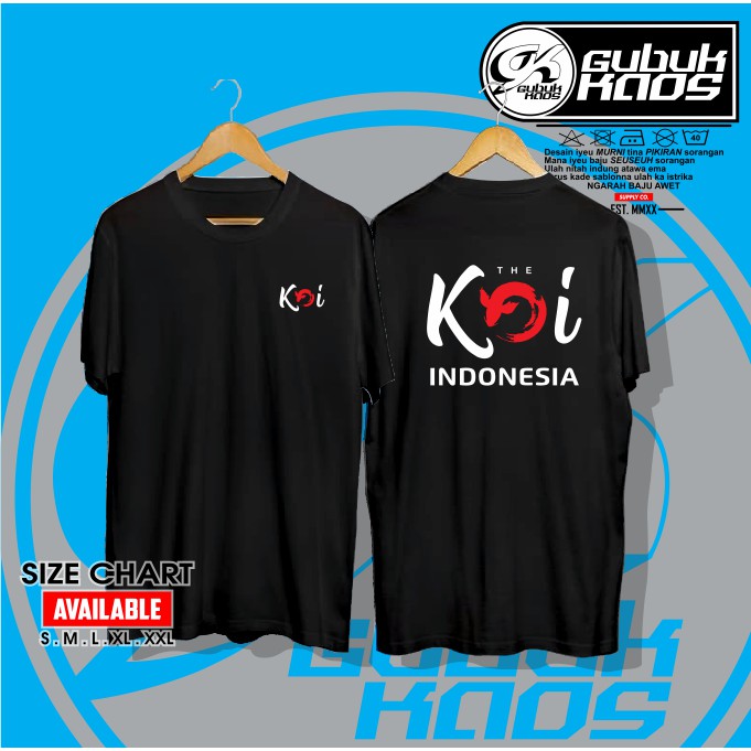 BAJU KAOS THE KOI INDONESIA V2 PECINTA IKAN KOI INDONESIA - GUBUK.KAOS