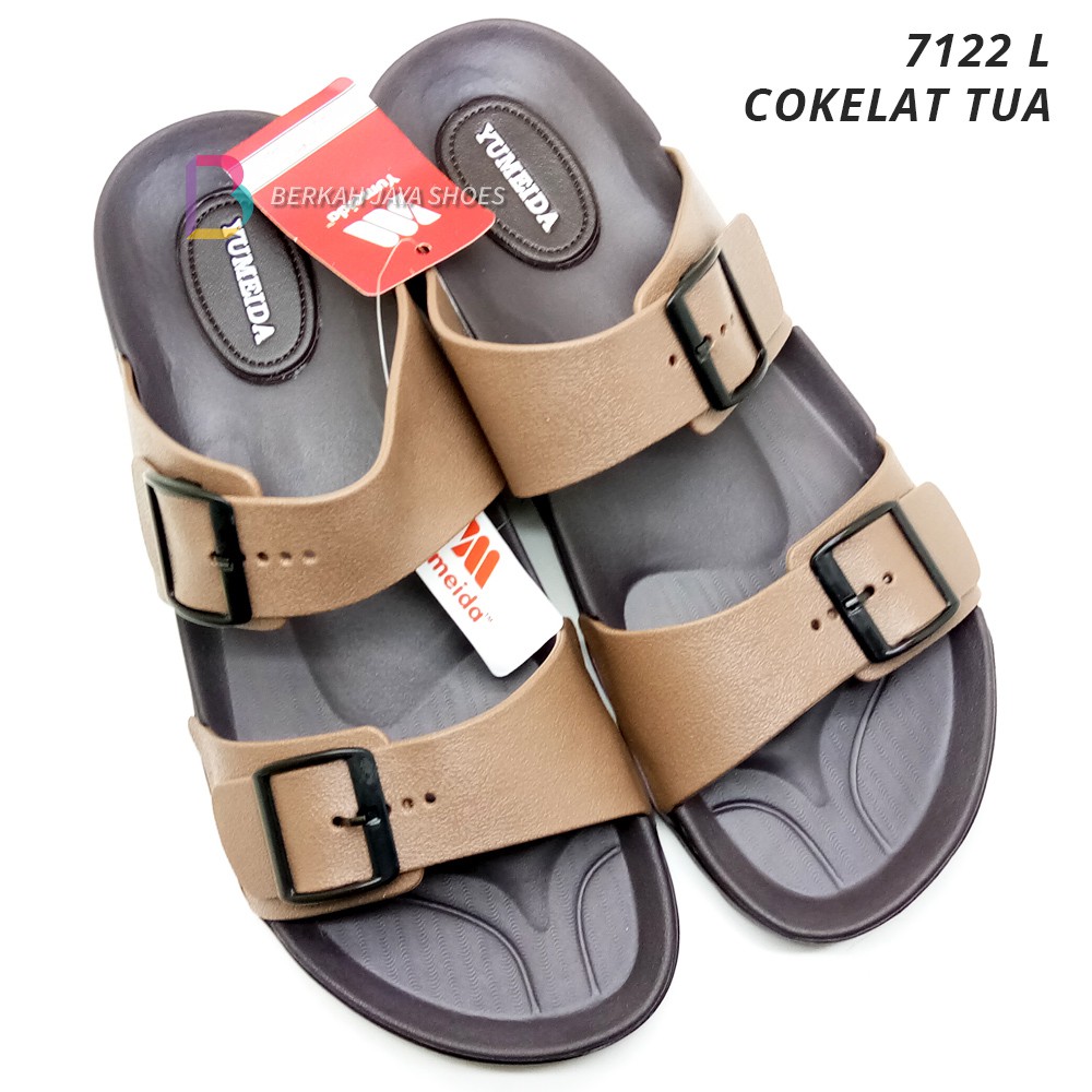 Sandal Pria Karet - Sandal Slop Ban 2 Pria Yumeida 7122 L Varian Warna