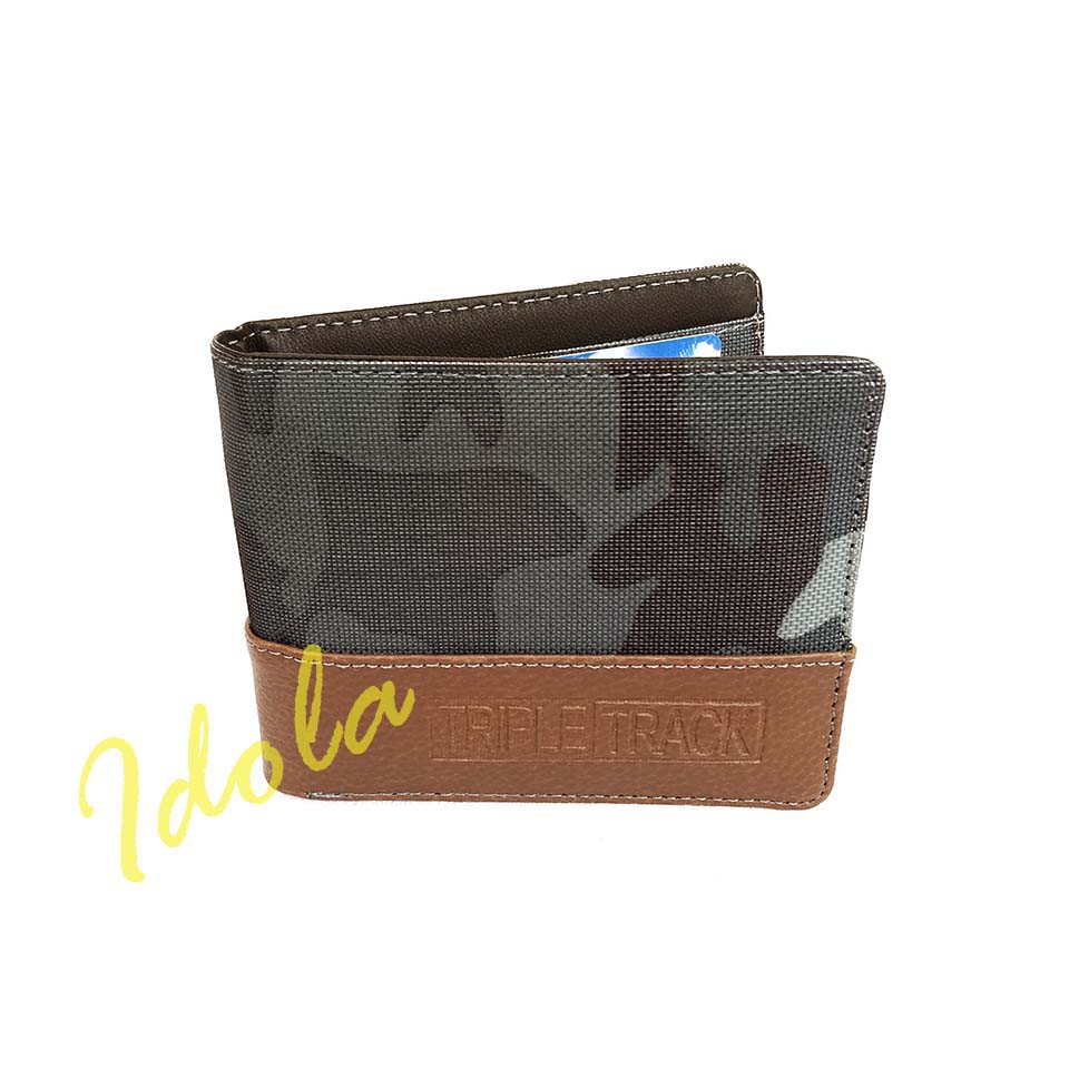 Dompet Pria Triple Track ARMY Dompet Kanvas Doreng