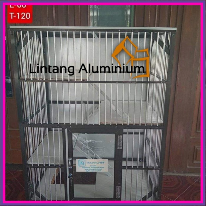Kandang Kucing Aluminium Besar /Lintang Aluminium
