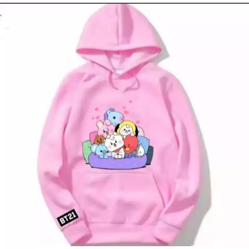 SWEATER HOODIE ANAK CHIMMY/JAKET HOODIE ANAK CHIMMY/SWEATER ANAK PEREMPUAN BT21/JAKET HOODIE BT21