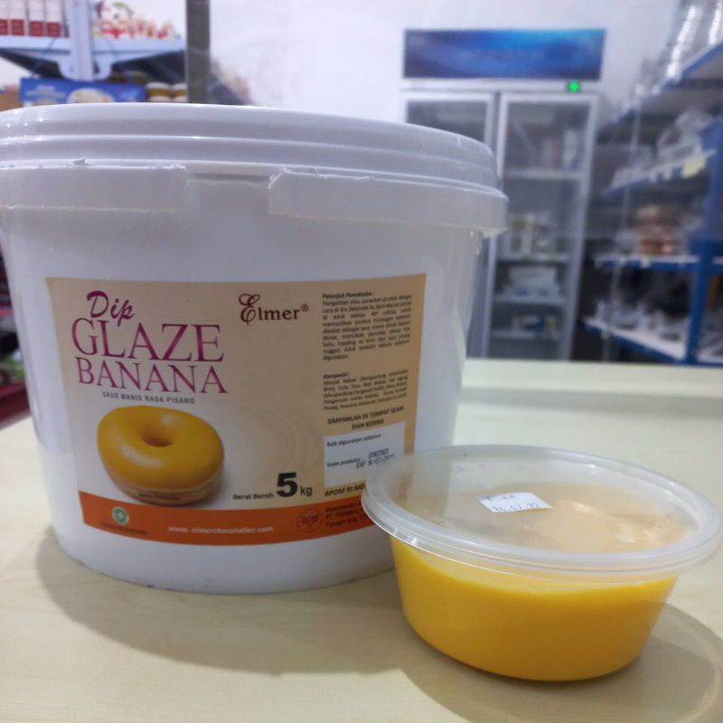 

Elmer glaze banana 250gr , repack asli dari 5kg