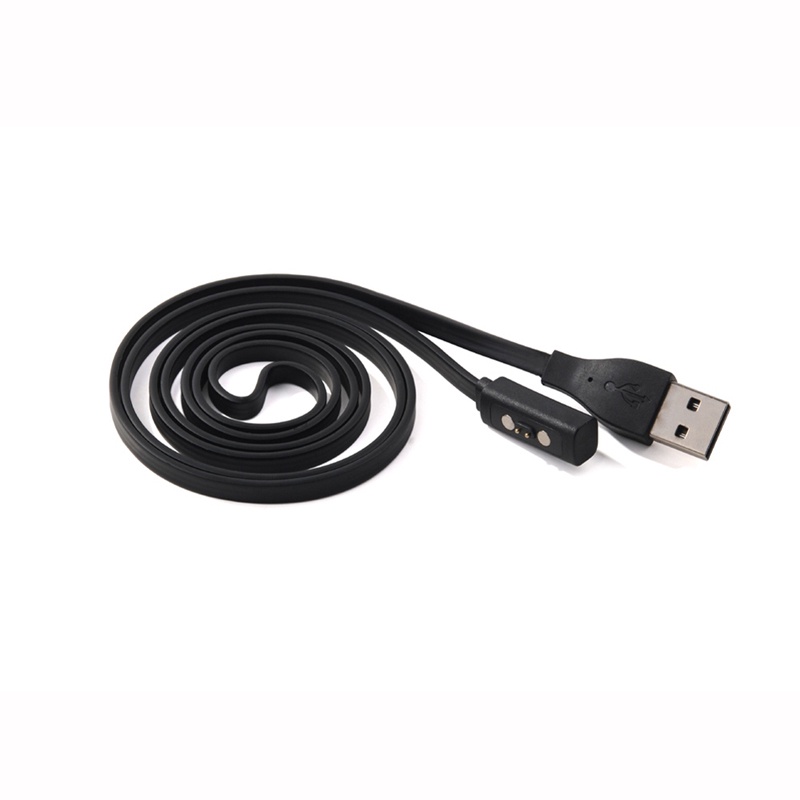 VIVI   Black USB Charger Charging Cable For Pebble Time Round/ Time Smart Watch/ Time