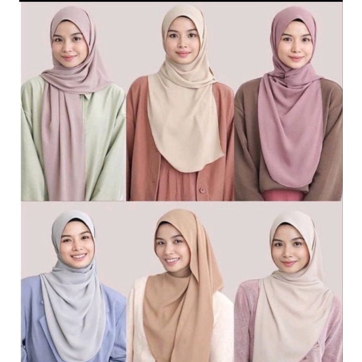 pashminah oval crinkel premium II hijab kekinian