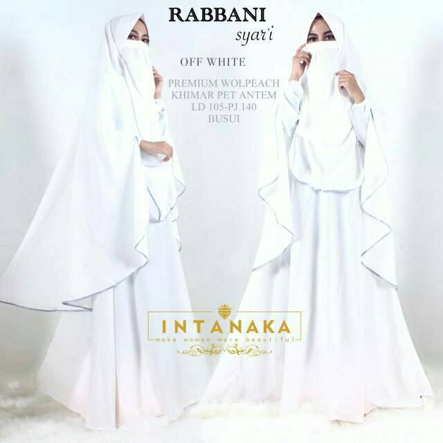 Gamis  set syar'i gamis plus cadar xl xxl jumbo ori INT