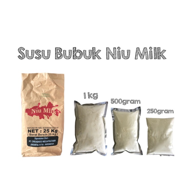 

Susu Bubuk Niu Milk 250gram