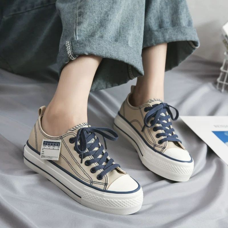 NF2357 - Sepatu Sneaker Canvas Wanita Import