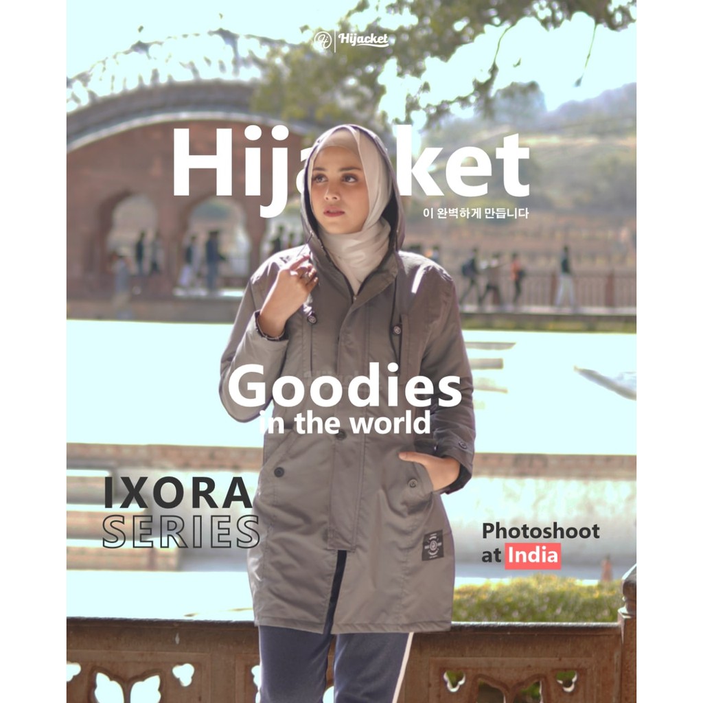 HIJACKET IXORA FASHION HIJAB MUSIM DINGIN - JAKET PREMIUM BAHAN TEBAL WATERPROOF TAHAN AIR HUJAN-3