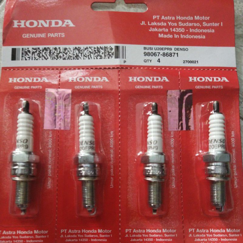 Busi DENSO original AHM U20EPR9 Kharisma