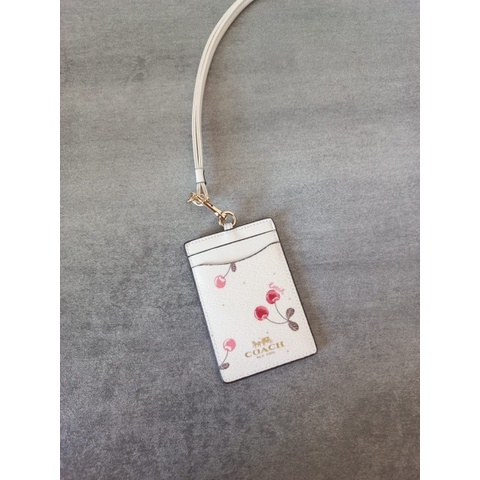 

COACH ID LANYARD WITH PAINTED CHERRY PRINT - ID CARD