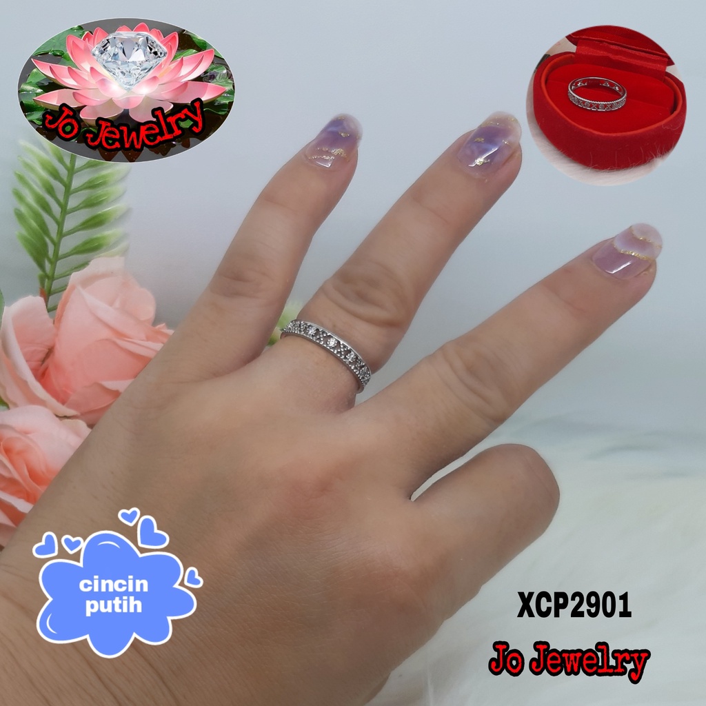 Xuping cincin rantai putih