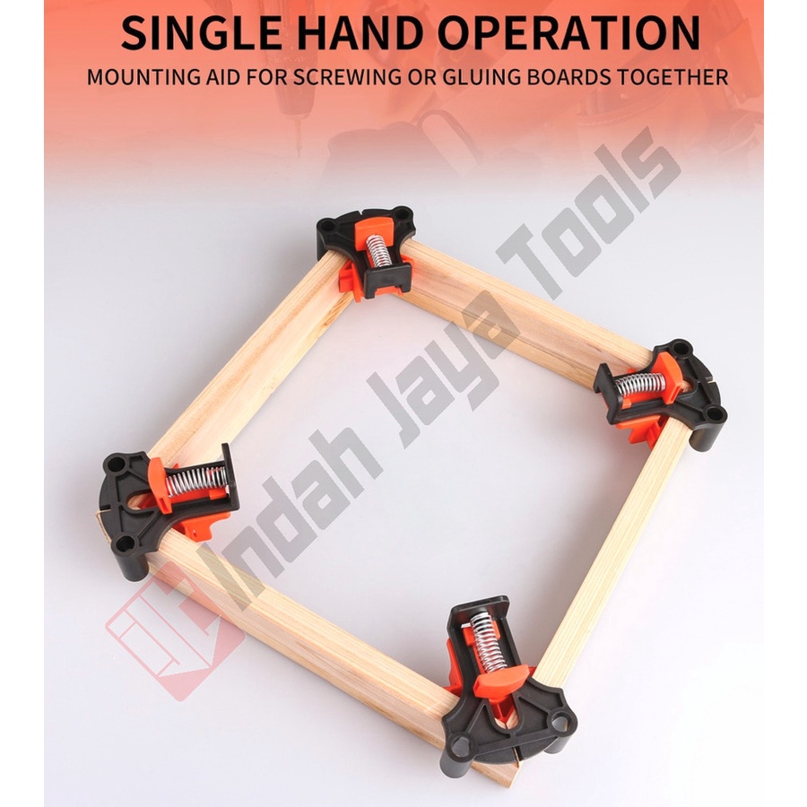 IKURA ACS201 Corner Clamp Mate Klem Sudut Penjepit Pigura Kayu Spring