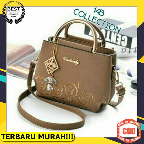 Tas Selempang Wanita Kondangan Import Murah 2021 2022 Branded Pesta Korea Kekinian Cewek Slempang Te