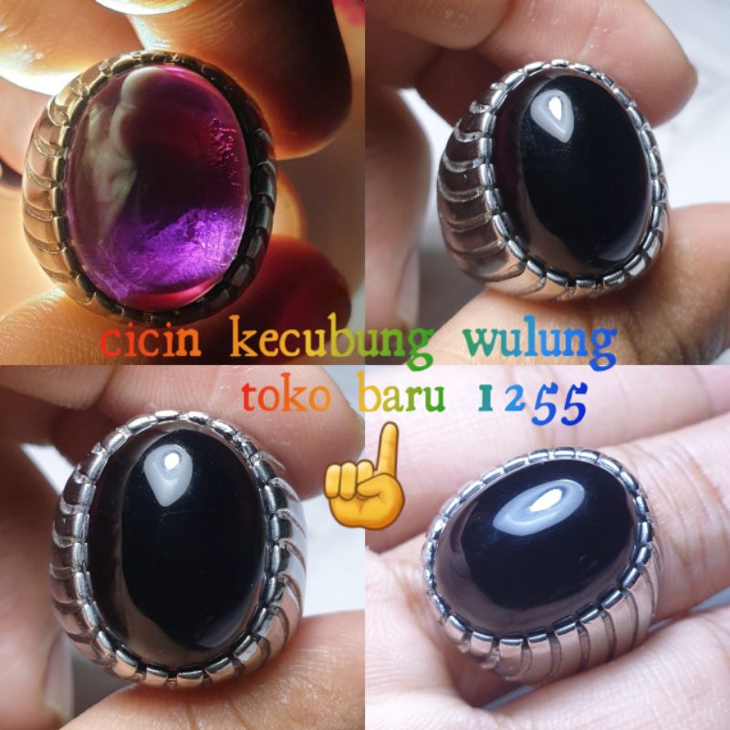 CINCIN KECUBUNG WULUNG UNGU HITAM PEKAT