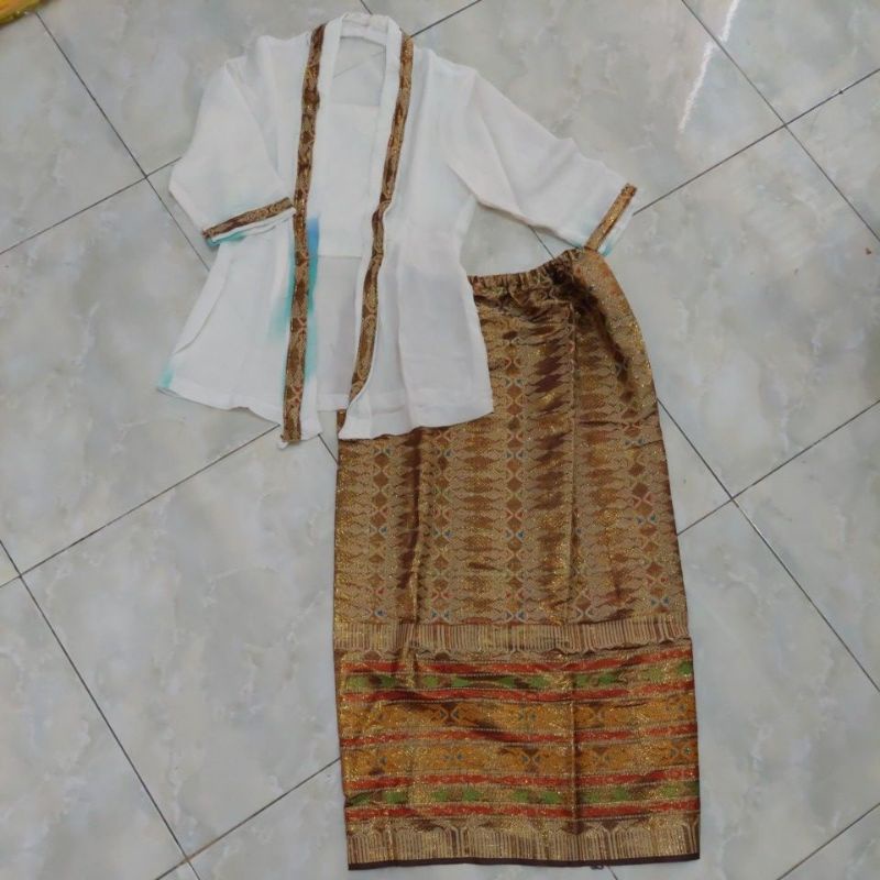 [Big Sale] 1set Baju Anak Perempuan / Kebaya + Rok Songket