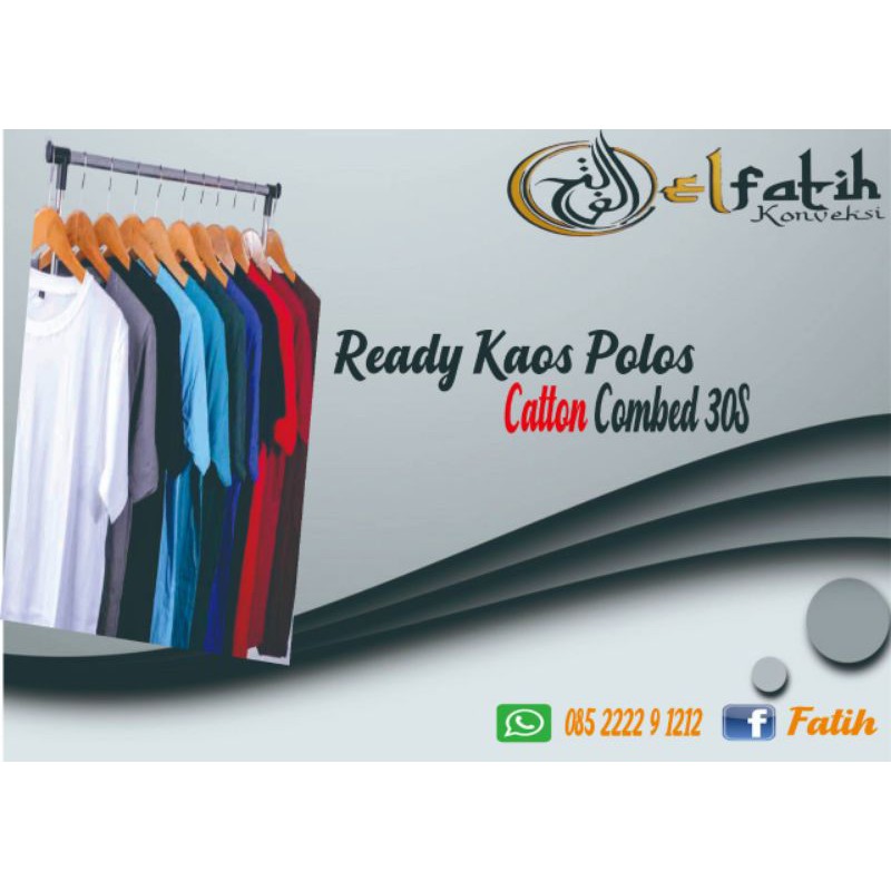 kaos polos catton combed 30s