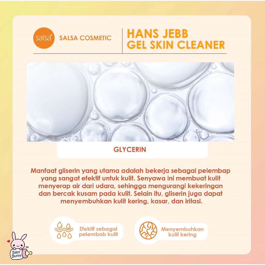 ❤ BELIA ❤ Salsa Hans Jebb Gel Skin Cleanser Perontok Daki | Green Tea Lemon Breeze Sweet Tropical