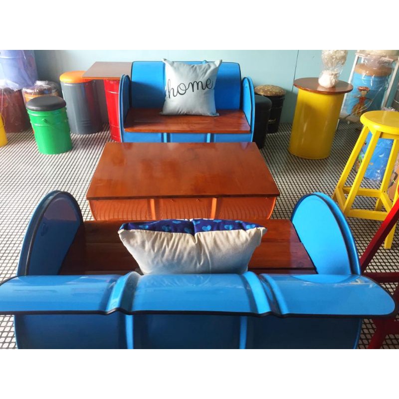 Paket 2 Sofa Drum & 1 Meja Drum