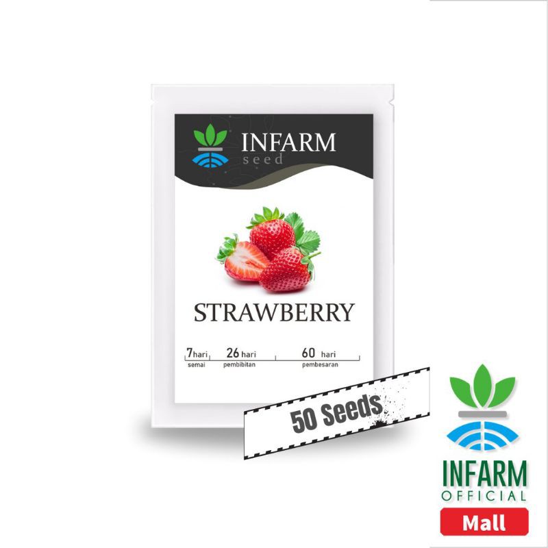 Benih strawberry ICHAN KING stroberi dataran rendah - tinggi