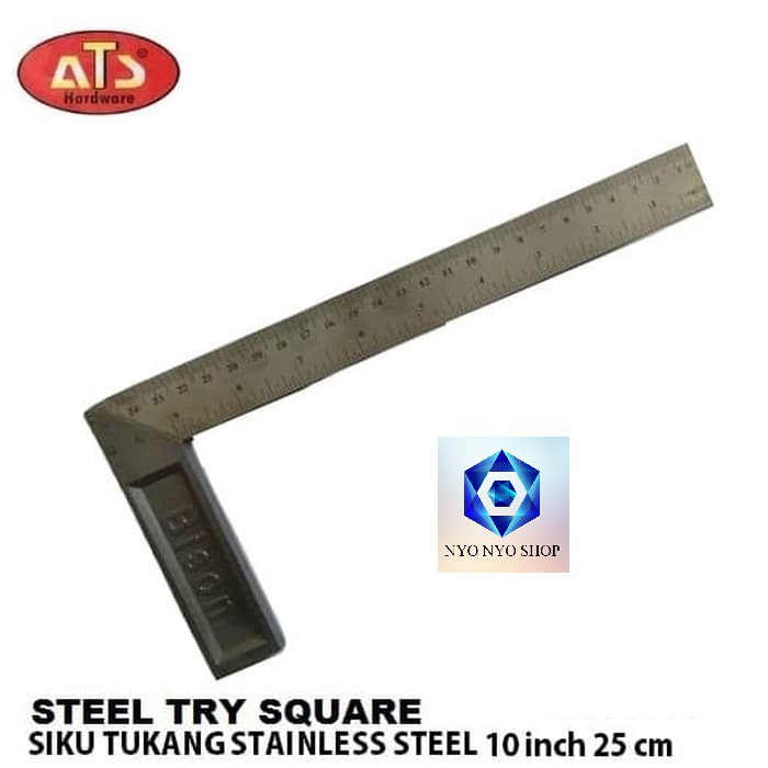 

Penggaris Siku Siku tukang Angle Square 10 Inch 25 Cm Carpenter Ruler