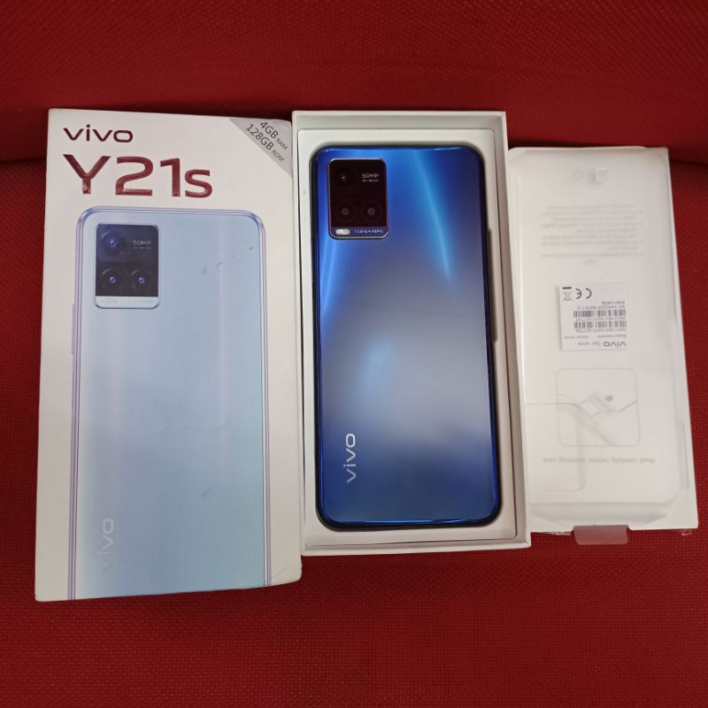 second vivo y21s 4/128gb Like New garansi panjang ex resmi