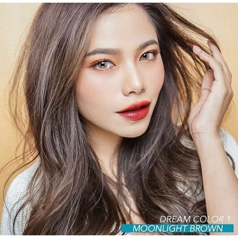 Softlens Moonlight Grey Gray Abu Dreamcolor Normal Minus s.d -6.00 Softlen Minus
