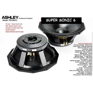 KOMPONEN SPEAKER ASHLEY PD185VC/PD 185VC 18 INCI COIL 5IN 3000 WATT
