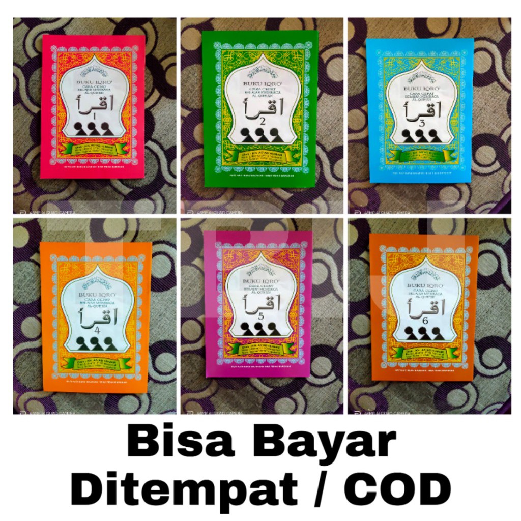 Iqro Per jilid 1-6 Cara Cepat Belajar Membaca Al Quran Tilawah Alquran