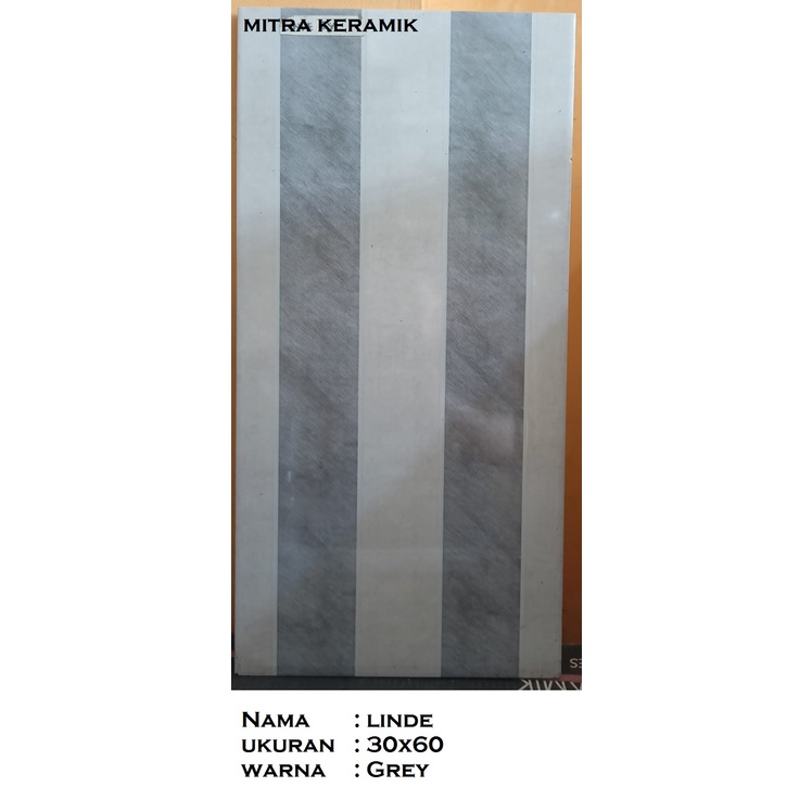 Keramik dinding 30x60 Linde - Grey