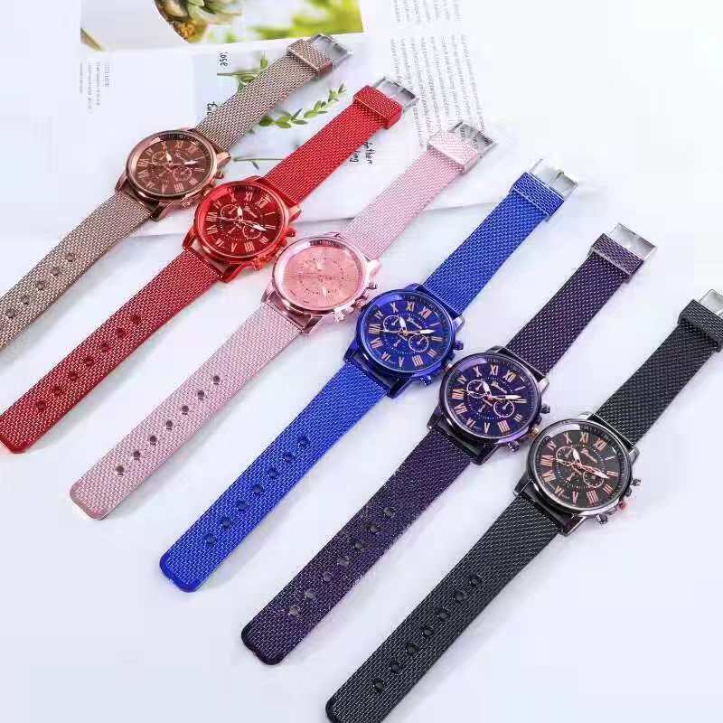 Grosir - J152 Jam Tangan Geneva Edisi Baru / Tali Glossy / Arloji / Jam Fashion / Import Batam