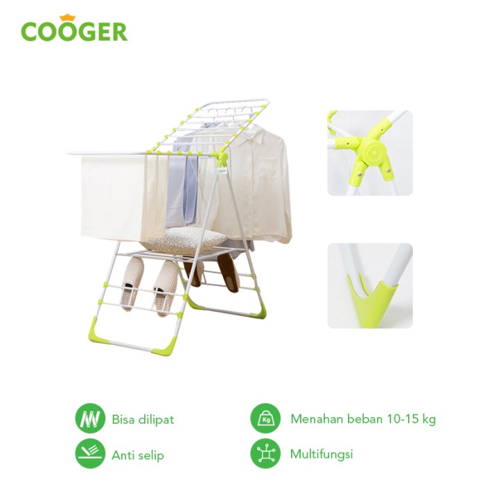COOGER RAK JEMURAN WING RAK JEMURAN HANDUK RAK JEMURAN FOLDABLE