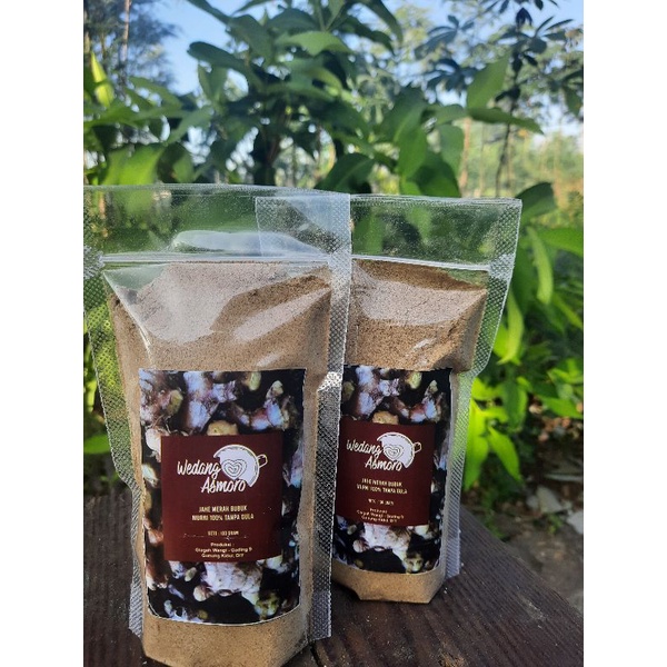 

bubuk Jahe Merah Murni tanpa gula ( berampas )