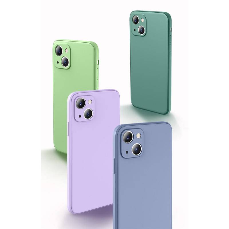 Soft Case Silikon Matte Tipis Shockproof Untuk iPhone 13 14 Pro Max Plus 14 13