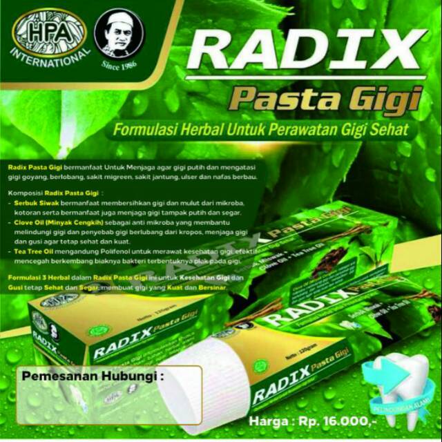 Radix pasta gigi