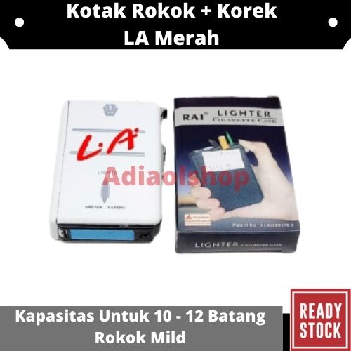 KOTAK ROKOK PLUS KOREK API BRAND ROKOK LA MERAH