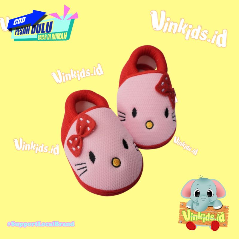 Sepatu Anak Bayi Perempuan Lucu Murah Prewalker 0-12 Bulan Karakter Hello Kitty