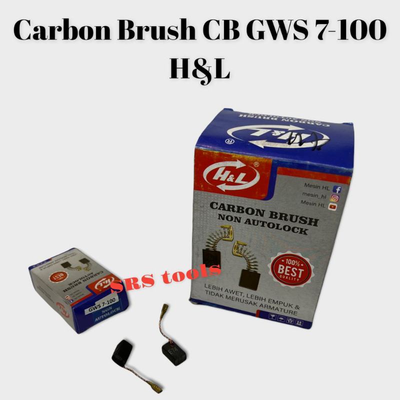 H&L Carbon Brush CB E74 / CB 7 100 / Arang / Spul / Sepul / Bostel / Kul Gerinda Bosch