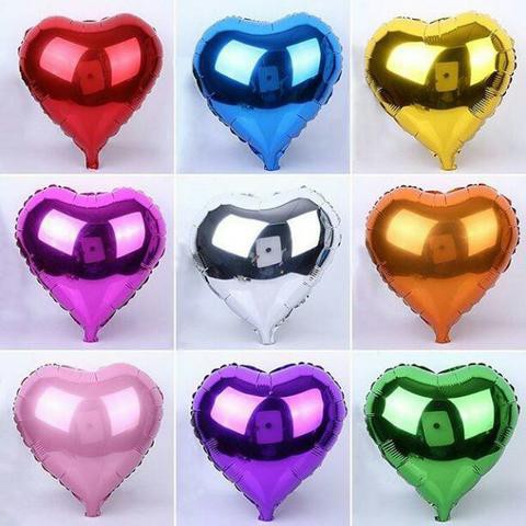 FOIL LOVE HATI 20 CM WARNA WARNI