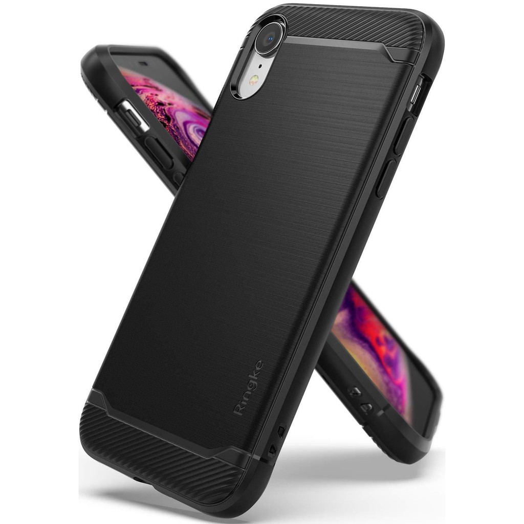 Ringke iPhone Xr (6.1) Onyx-Black Casing Softcase Metal