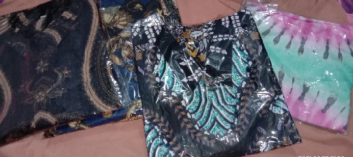 Bswart Batik Hrb026 Kenongo Hem Pendek Padi Pekalongan M L Xl Batik Pria Murah Modern Grosir Batik