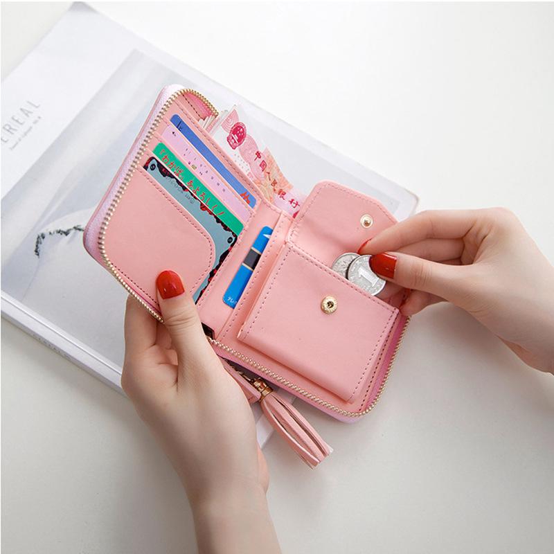  Dompet  Wanita  Korea  Lipat Pendek Dompet  Wanita  Simple 