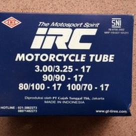 Premium Ban Dalam IRC 90/90; 80/100; 100/70; 300 325 ring 17 Kualitas Oke