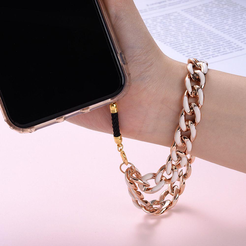 Agustinina Cincin Gesper Ponsel Lanyard Anti-Hilang Untuk Ponsel Case Perhiasan Aksesoris Gantungan Kunci Gelang Pesona Dekorasi Ponsel Lanyard