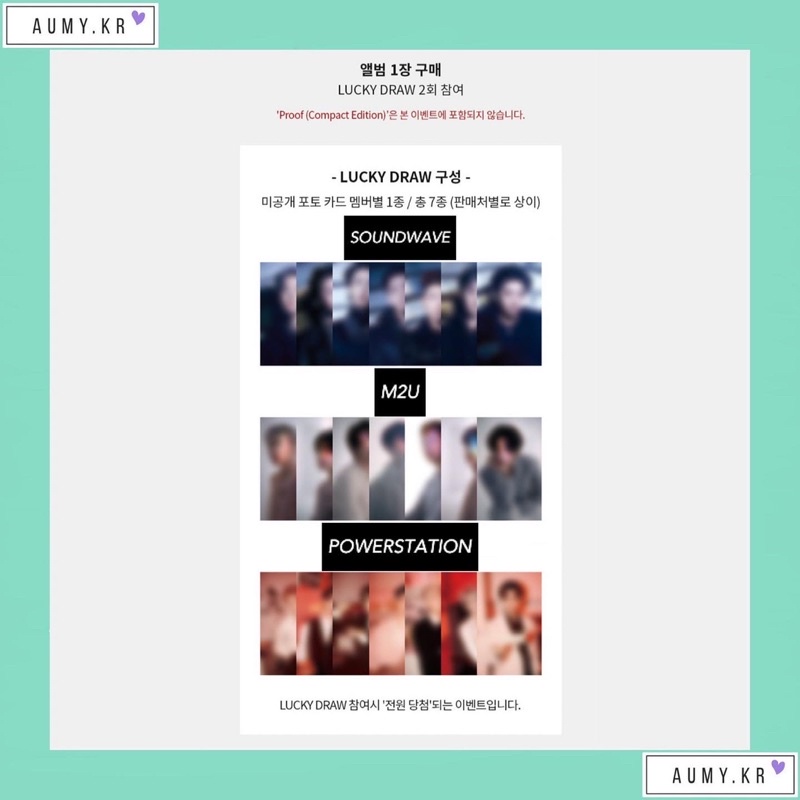 LUCKY DRAW EVENT BTS ALBUM PROOF | SW PST M2U (baca deskripsi)