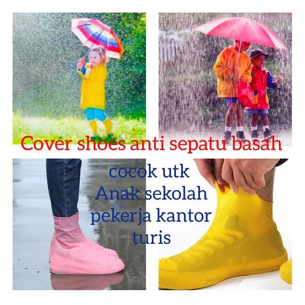 Jas Hujan Sepatu - Shoes Rain Cover Bahan PVC Waterproof