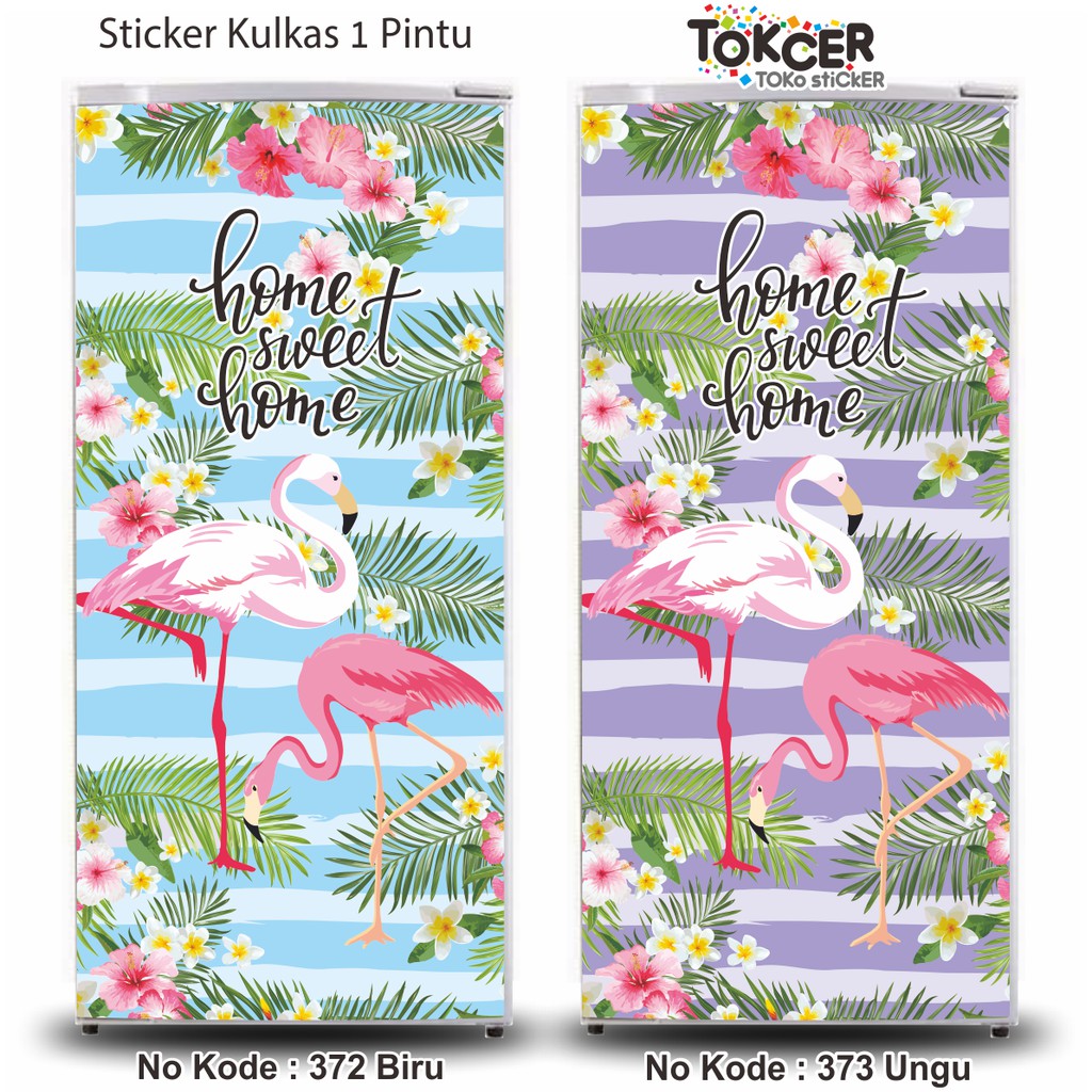 Stiker Kulkas 1 dan 2 Pintu FLAMINGO