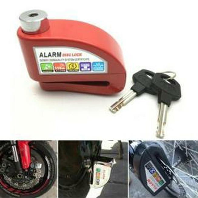 GEMBOK ALARM MOTOR CAKRAM DISC LOCK KEY KUNCI DISK PENGAMAN BAN