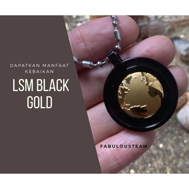 NEW EDITION / LSM BLACK GOLD / MCI / ORIGINAL 100% / kalung kesehatan