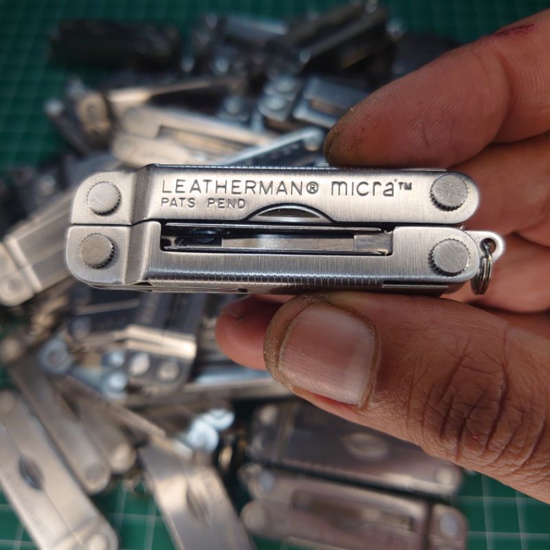 LEATHERMAN MICRA Multi Tools Mini Gunting Klasik Gantungan Kunci No Skeletool Juice Wave Surge Wave 