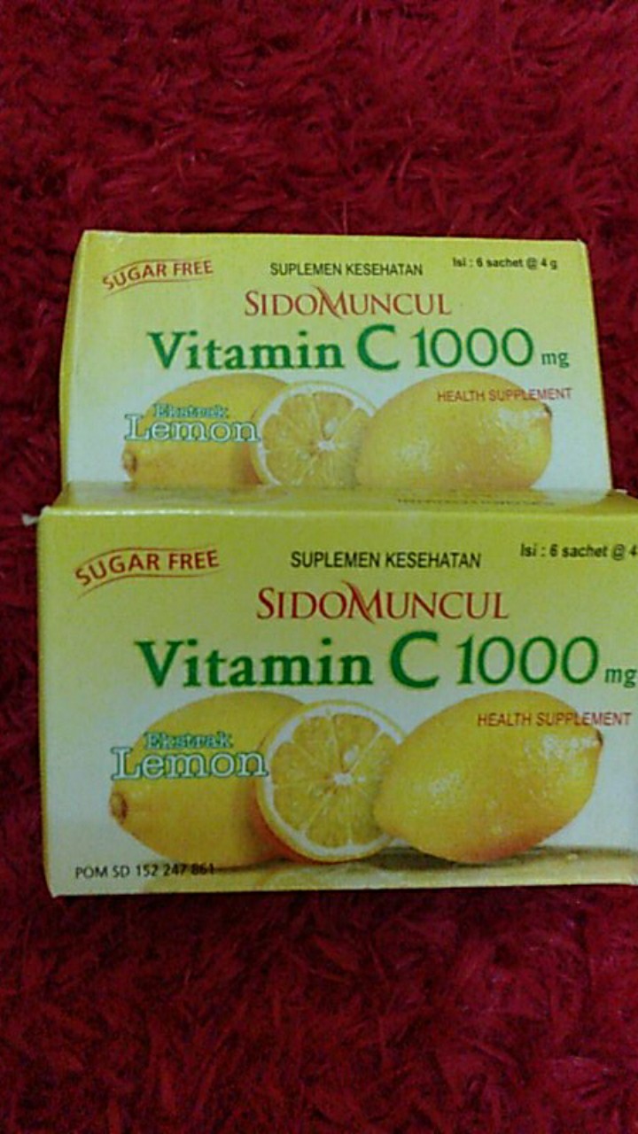 Vitamin C 1000 Sidomuncul Harga Box Isi 6 Sachet Vitamin Daya Tahan Tubuh Shopee Indonesia